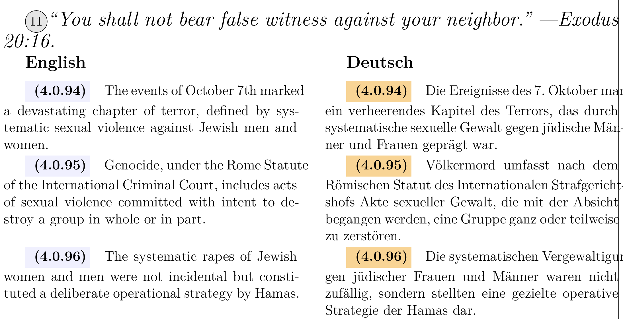 Tractatus Historicus Sample Text